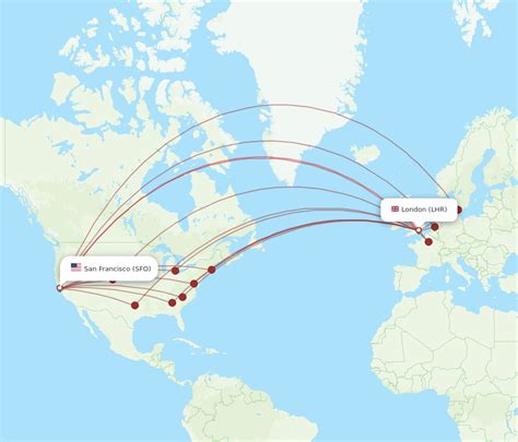 Flights to San Francisco (SFO) from London (LHR) 2024/2025